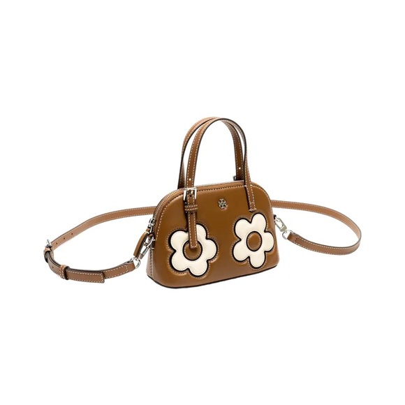 *Rare* Tory Burch Emerson Floral Appliqué Dome Satchel - Picture 6 of 6